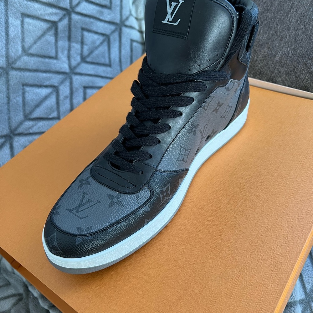 Louis Vuitton Men's Black High-Top Sneakers